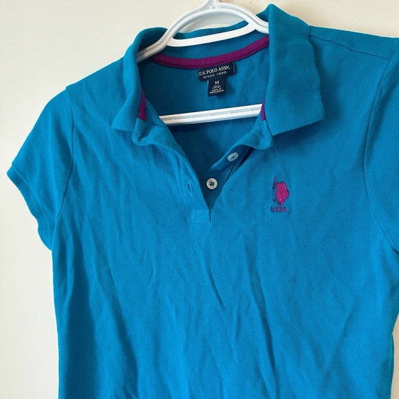 US POLO Assassin Polo Tee Short Sleeve - Teal - Picture 1 of 4